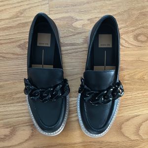 Dolce Vita Haris Leather Chain Detail Loafer - size 8